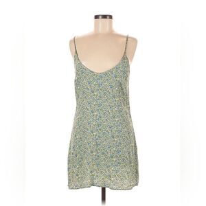 Reformation Green Pistachio Floral Ventura Mini Slip Short Dress M #256